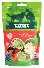 ТИТБИТ Снеки мягкие с индейкой и яблоком Счастливые моменты