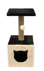 Happy Animals Домик круглый с полкой, джут