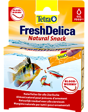 Tetra Лакомство FreshDelica Bloodworms, 48 г
