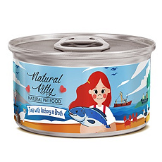 Natural Kitty Тунец с анчоусами в бульоне