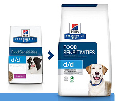 Hill's Prescription Diet d/d Food Sensitivities для собак (утка, рис)