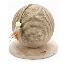 Beeztees Когтеточка ГЛОБУС XL на деревянной подставке