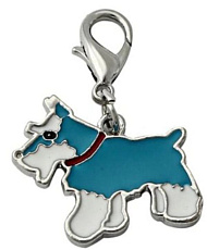 ДиАнКари Подвеска породы Цвергшнауцер (голубой)
