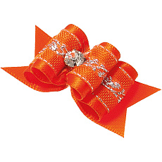 Бантик (пара) Ностальжи тройной объёмный, 5 х 2  см