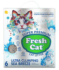 Fresh Cat Комкующийся наполнитель Морской бриз