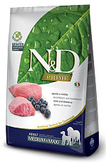 Farmina N&D Prime GF Adult Medium & Maxi (Ягненок и черника)