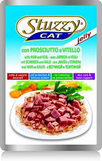 Stuzzy Cat Пауч в желе (ветчина/телятина)