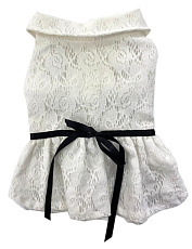 Doggy Dolly Платье кружевное белое