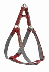 CAMON Шлея регулируемая двухцветная, серая/красная