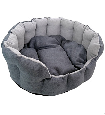 Happy Friends Лежанка Ракушка Черненое серебро