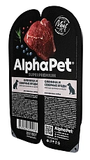 AlphaPet Superpremium Dog Оленина и северные ягоды в соусе