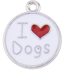ДиАнКари Подвеска "I love dogs"