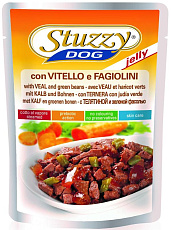 Stuzzy Dog Пауч в желе (телятина/фасоль)