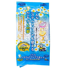 Комкующийся наполнитель на основе силикагеля и геолита