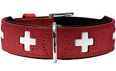 Hunter Ошейник Swiss, красный/черный