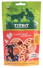 ТИТБИТ Снеки мягкие с уткой, малиной и облепихой Счастливые моменты