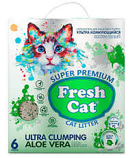Fresh Cat Комкующийся наполнитель Алоэ вера