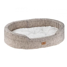 Ferplast Лежанка DANDY F с мехом, меланж серый