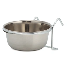 Миска металлическая на крючках