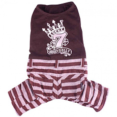 Doggy Dolly Комбинезон Lucky коричнево-серый