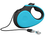 XCHO Поводок-рулетка для собак, трос, бирюзовый/черный