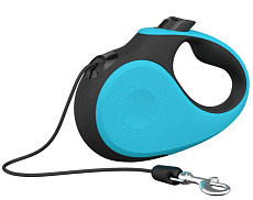 XCHO Поводок-рулетка для собак, трос, бирюзовый/черный