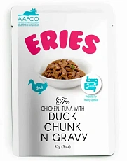 Eries Кусочки утки, тунца и курицы в подливе
