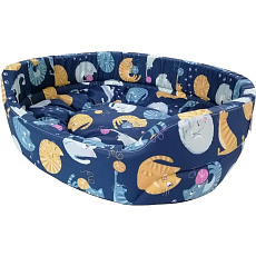 Happy Friends Лежанка овальная Кошки