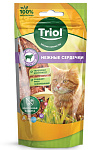 Triol Нежные сердечки из ягненка с треской для кошек