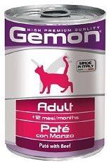 Gemon Консервы Cat Adult Pate Beef