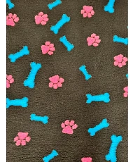 ProFleece Коврик меховой Лапки Косточки 1х1,6 м