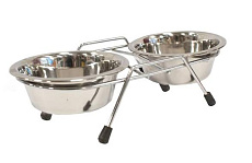 For Friends Подставка напольная с металлическими мисками