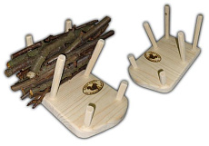 NIKKI Деревянная дровница для грызунов