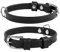 Collar Ошейник "Waudog" (Glamour), черный