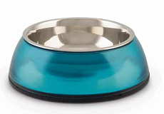 Beeztees Миска для кошек Triva голубая 14х4,5 см