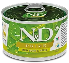 Консервы Farmina N&D Prime Dog Adult Mini (Кабан, яблоко)