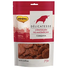 Мнямс Стриплойн по-английски для собак