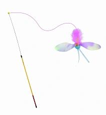 Супер-удочка с выдвижным спиннингом в виде розовой птички