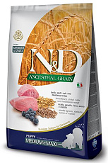 Farmina N&D Ancestral Grain Puppy Medium & Maxi (Ягненок и черника)