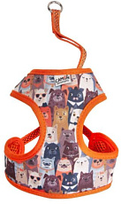 CAMON Шлея с принтом собачек и поводком
