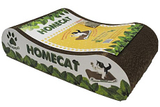 HOMECAT Когтеточка "Мятная волна" малая, 41х24х10 см
