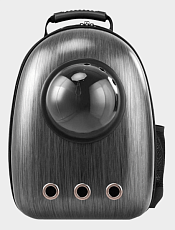 Catsy Рюкзак-переноска "Атлантис", черный алюминий