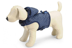 CAMON Шлея зимняя с капюшоном стеганая синяя