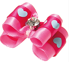 Бантик (пара) двойной объёмный, 3 см х 2 см