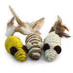 Triol Набор игрушек для кошек (3 мыши), 55 мм