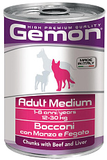 Gemon Консервы Dog Medium Adult Beef/Liver