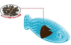 Мягкая 3D игрушка с мататаби для чистки зубов (рыбка)