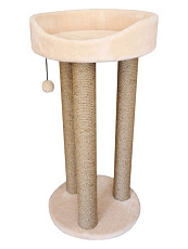 Cat House Когтеточка "Тринога с лежанкой", 85 см, джут
