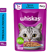 Whiskas рагу с треской и лососем