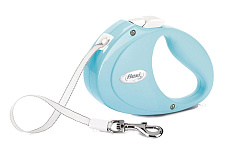 Рулетка Flexi Puppy, лента 2 м, светло-голубая